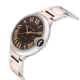 Cartier Ballon Bleu de Cartier Brown Dial Two Tone Steel Strap Watch for Men - W6920032 Authentic Buy Shop Now