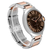 Cartier Ballon Bleu de Cartier Brown Dial Two Tone Steel Strap Watch for Men - W6920032 Authentic Buy Shop Now