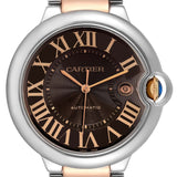 Cartier Ballon Bleu de Cartier Brown Dial Two Tone Steel Strap Watch for Men - W6920032 Authentic Buy Shop Now