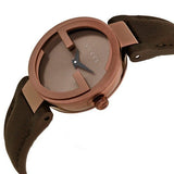 Gucci G Interlocking Brown Dial Brown Leather Strap Watch For Women - YA133504 Authentic Buy Shop Now