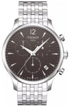 Tissot T Classic Tradition Chronograph Black Dial Silver Steel Strap Watch For Men - T063.617.11.057.00 Authentic Buy Shop Now
