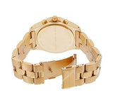 Marc Jacobs Blade Chronograph White Dial Gold Steel Strap Watch for Women - MBM3081 Authentic Buy Shop Now