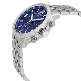 Tissot PRC 200 Chronograph Blue Dial Silver Steel Strap Watch For Men - T055.417.11.047.00 Authentic Buy Shop Now