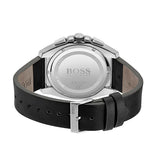 Hugo Boss Grandmaster Chronograph Black Dial Black Leather Strap Watch for Men - 1513881 Authentic Buy Shop Now