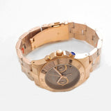 Marc Jacobs Blade Chronograph Brown Dial Rose Gold Steel Strap Watch for Women - MBM3308 Authentic Buy Shop Now