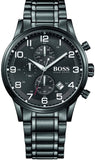 Hugo Boss Chronograph Black Dial Black Steel Strap Watch for Men - 1513180 Authentic Buy Shop Now