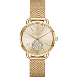 Michael Kors Portia Gold Dial Gold Mesh Bracelet Watch for Women - MK3844 Authentic Buy Shop Now