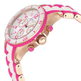 Marc Jacobs Rock Chronograph White Dial Two Tone Silicone Strap Watch for Women - MBM2593 Authentic Buy Shop Now
