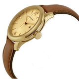 Burberry The Classic Champagne Gold Dial Brown Leather Strap Watch for Women - BU10101 Authentic Buy Shop Now