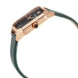 Emporio Armani Gioia Analog Black Mother of Pearl Dial Green Leather Strap Watch For Women - AR11149 Authentic Buy Shop Now