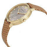 Emporio Armani Kappa Quartz Mother of Pearl Taupe Dial Brown Leather Strap Watch For Men - AR11151 Authentic Buy Shop Now
