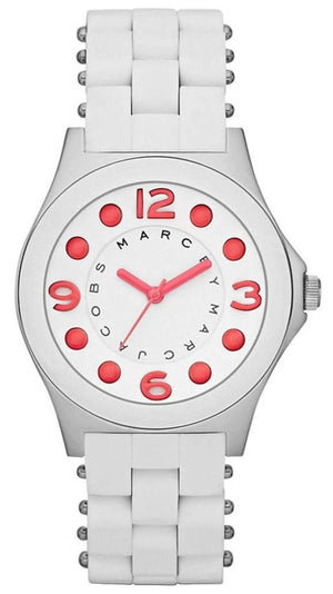 Marc Jacobs Pelly White Dial White Silicone Strap Watch for Women - MBM2588 Authentic Buy Shop Now