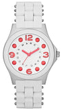 Marc Jacobs Pelly White Dial White Silicone Strap Watch for Women - MBM2588 Authentic Buy Shop Now