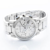Burberry The City White Dial Silver Steel Strap Watch for Men - BU9750 Authentic Buy Shop Now