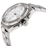 Tag Heuer Aquaracer Caliber 16 Automatic Chronograph White Dial Silver Steel Strap Watch for Men - CAY2111.BA0927 Authentic Buy Shop Now