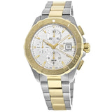 Tag Heuer Aquaracer Caliber 16 Automatic White Dial Two Tone Steel Strap Watch for Men - CAY2121.BB0923 Authentic Buy Shop Now