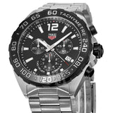 Tag Heuer Formula 1 Chronograph Black Dial Silver Steel Strap Watch for Men - CAZ1010.BA0842 Authentic Buy Shop Now