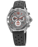 Tag Heuer Formula 1 Manchester United Special Edition Grey Dial Black Silicone Strap Watch for Men - CAZ101M.FT8024 Authentic Buy Shop Now