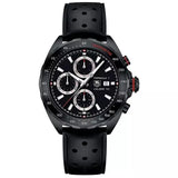 Tag Heuer Formula 1 Automatic Chronograph Black Dial Black Leather Strap Watch for Men - CAZ2011.FT8024 Authentic Buy Shop Now