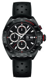 Tag Heuer Formula 1 Automatic Chronograph Black Dial Black Leather Strap Watch for Men - CAZ2011.FT8024 Authentic Buy Shop Now