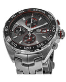 Tag Heuer Formula 1 Chronograph Senna Grey Dial Silver Steel Strap Watch for Men - CAZ201D.BA0633 Authentic Buy Shop Now