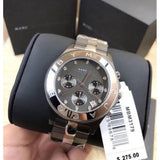 Marc Jacobs Blade Chronograph Grey Dial Two Tone Steel Strap Watch for Women - MBM8583 Authentic Buy Shop Now