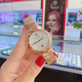 Emporio Armani Arianna White Mother of Pearl Dial Rose Gold Steel Strap Watch For Women - AR11236 Authentic Buy Shop Now