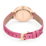 Swarovski Octea Nova Pink Dial Pink Leather Strap Watch for Women - 5650030 Authentic Buy Shop Now