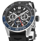 Tag Heuer Carrera Automatic Chronograph Steel & Ceramic Black Dial Black Rubber Strap Watch for Men - CBG2A1Z.FT6157 Authentic Buy Shop Now
