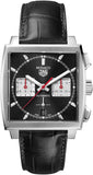 Tag Heuer Monaco Automatic Chronograph Black Dial Black Leather Strap Watch for Men - CBL2113.FC6177 Authentic Buy Shop Now