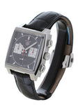 Tag Heuer Monaco Automatic Chronograph Black Dial Black Leather Strap Watch for Men - CBL2113.FC6177 Authentic Buy Shop Now