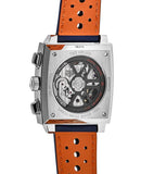 Tag Heuer Monaco Gulf Automatic Chronograph Blue Dial Blue Leather Strap Watch for Men - CBL2115.FC6494 Authentic Buy Shop Now