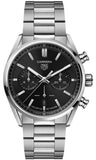 Tag Heuer Carrera Chronograph Black Dial Silver Steel Strap Watch for Men - CBN2010.BA0642 Authentic Buy Shop Now