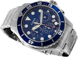 Fossil FB-03 Chronograph Blue Dial Silver Steel Strap Watch for Men - FS5724 Authentic Buy Shop Now