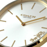 Coach Perry White Dial Gold Mesh Bracelet Watch for Women - 14503125 Authentic Buy Shop Now