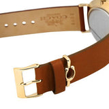Coach Perry Gold Dial Brown Leather Strap Watch for Women - 14503331 Authentic Buy Shop Now