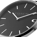 Coach Charles Black Dial Black Leather Strap Watch for Men - 14602149 Authentic Buy Shop Now