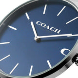 Coach Charles Blue Dial Silver Steel Strap Watch for Men - 14602429 Authentic Buy Shop Now