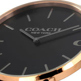 Coach Charles Black Ion Dial Black Mesh Bracelet Watch for Men - 14602470 Authentic Buy Shop Now