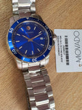 Movado Series 800 Blue Dial Silver Steel Strap Watch For Men - 2600137 Authentic Buy Shop Now