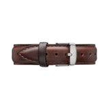 Daniel Wellington Dapper Bristol White Dial Brown Leather Strap Watch For Women - DW00100098 Authentic Buy Shop Now