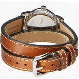 Burberry Utilitarian White Dial Brown Leather Strap Watch for Women - BU7848 Authentic Buy Shop Now