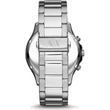 Armani Exchange Hampton Chronograph Black Dial Silver Steel Strap Watch For Men - AX2163 Authentic Buy Shop Now