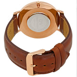 Daniel Wellington Classic St Mawes White Dial Brown Leather Strap Watch For Men - DW00100006 Authentic Buy Shop Now
