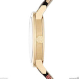 Burberry The City Gold Dial Black Leather Strap Watch for Men - BU9032 Authentic Buy Shop Now