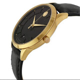 Movado 1881 Automatic Black Dial Black Leather Strap Watch For Men - 606875 Authentic Buy Shop Now