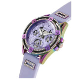 Guess Queen Quartz Purple Dial Purple Silicone Strap Watch For Women - GW0536L4 Authentic Buy Shop Now