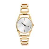 Calvin Klein Dainty White Dial Gold Steel Strap Watch for Women - K7L23546 Authentic Buy Shop Now