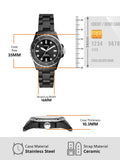 Fossil FB-01 Three-Hand Black Dial Black Ceramic Strap Watch for Women - CE1108 Authentic Buy Shop Now