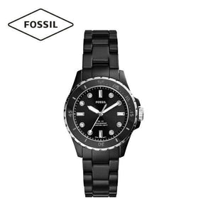 Fossil FB-01 Three-Hand Black Dial Black Ceramic Strap Watch for Women - CE1108 Authentic Buy Shop Now